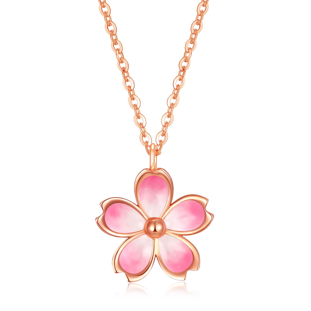 18K rose gold necklace