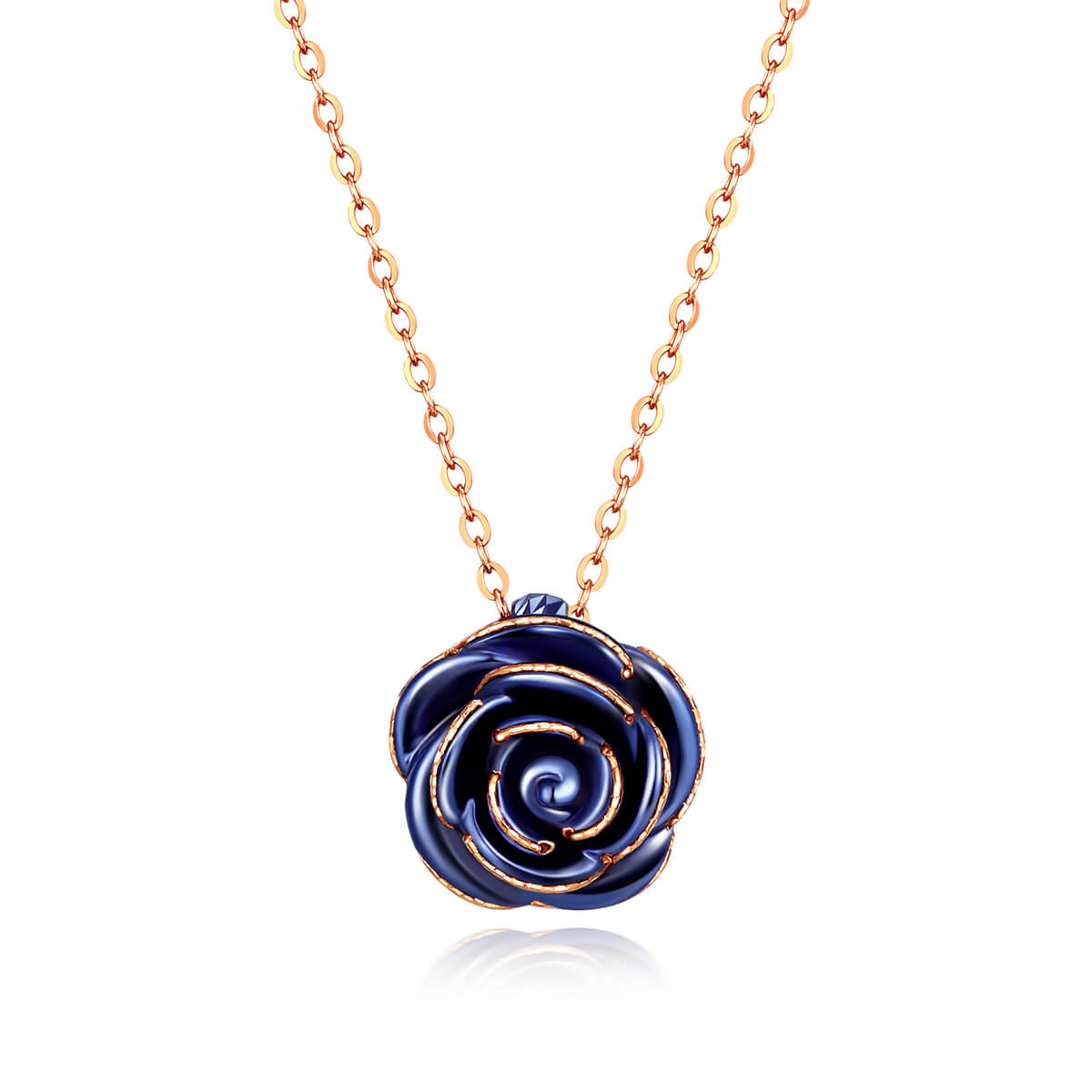 18K rose gold necklace