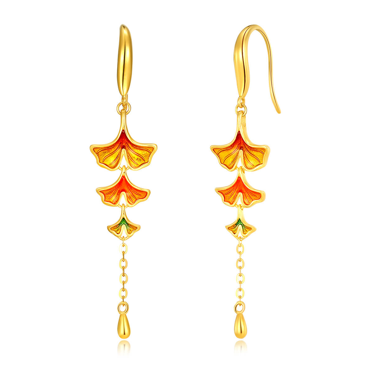 18K Yellow Earrings