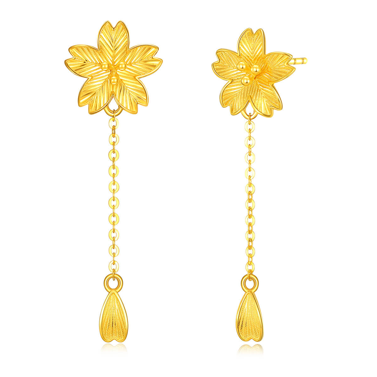 18K Yellow Earrings