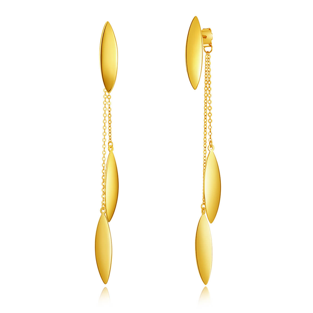 18K Yellow Earrings