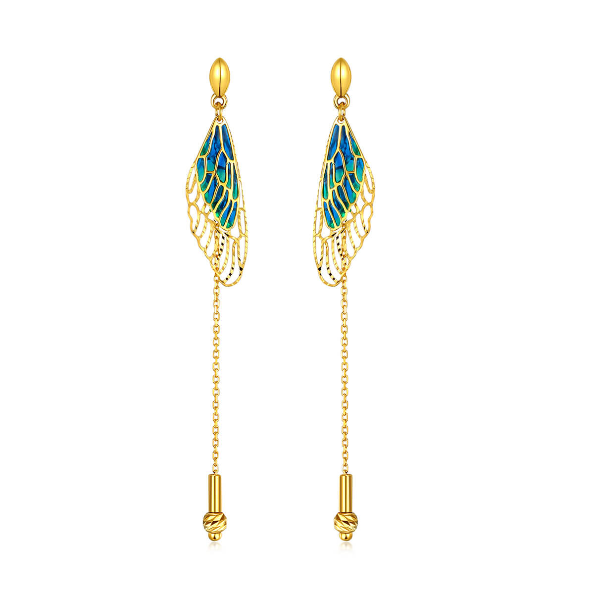 18K Yellow Earrings