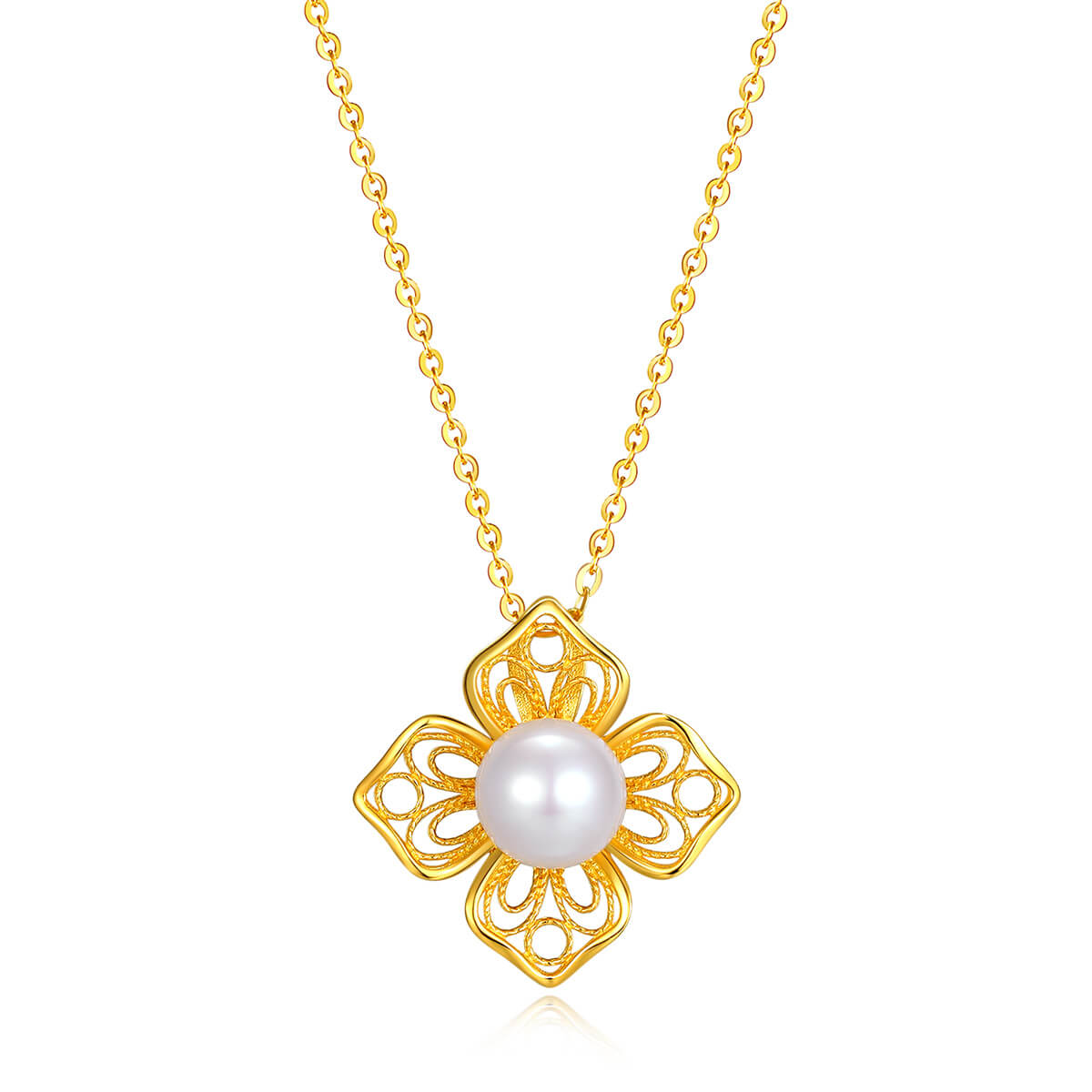 18K yellow necklace