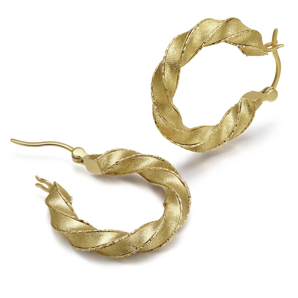 14K Huang Jinggong Earrings