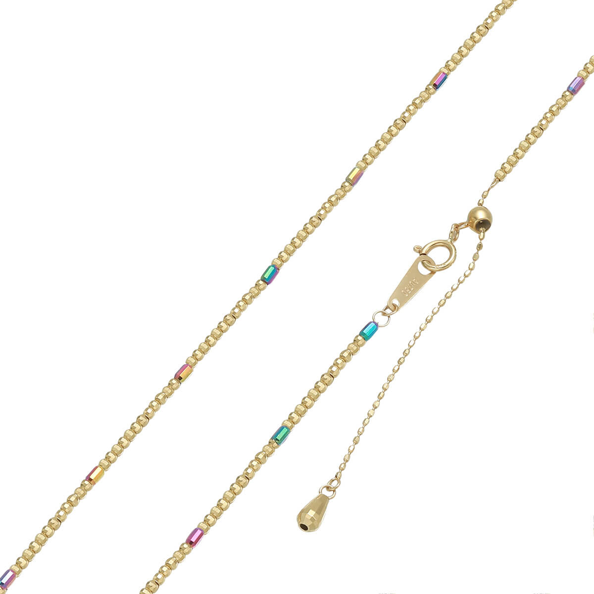 18K Yellow Electric Gold Premium Necklace